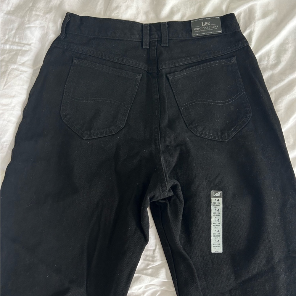 NWT LEE ORIGINAL BLACK DENIM JEANS